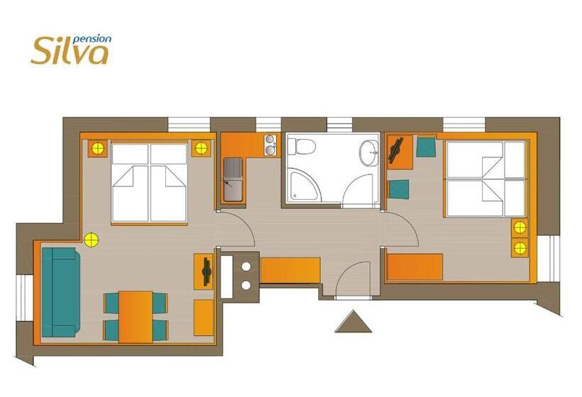 带1个卧室的公寓, Pension Silva