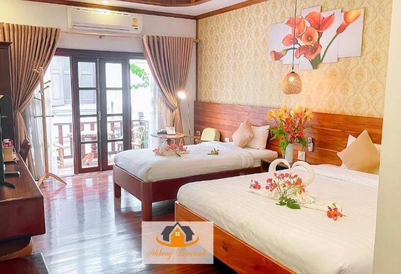 스탠다드 트리플 발코니 룸, Luang Prabang Mekong Charm River View