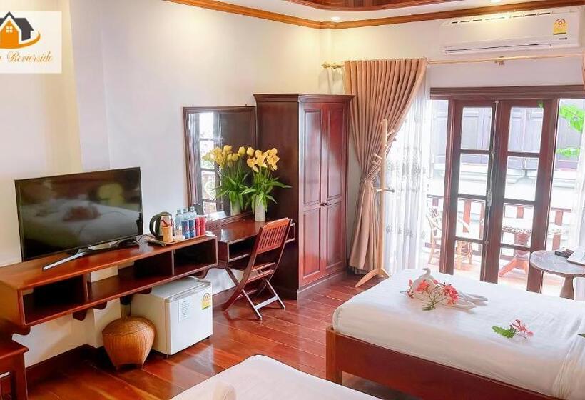 스탠다드 트리플 발코니 룸, Luang Prabang Mekong Charm River View