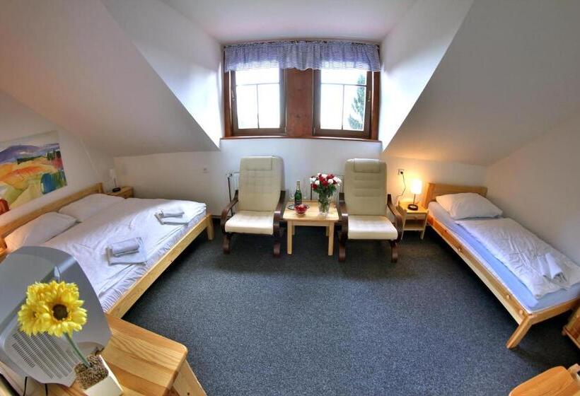 חדר סטנדרט לשלושה, Pod šikmou Věží