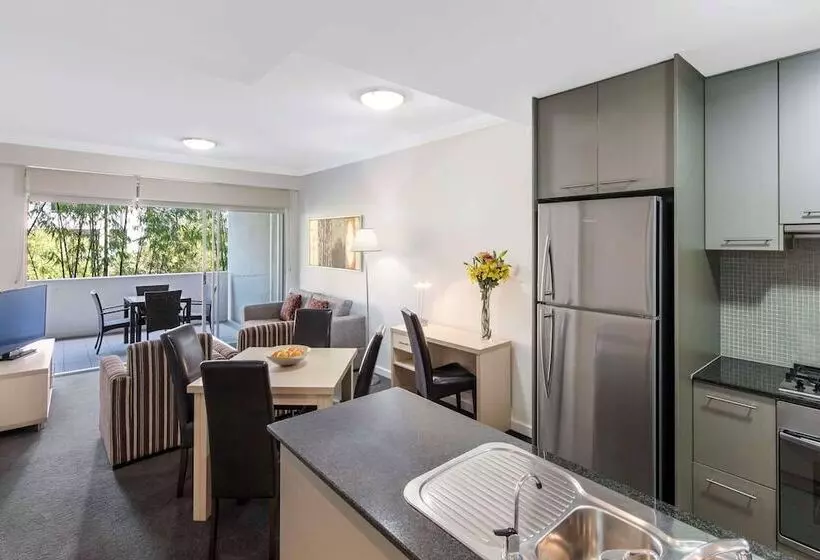 １ベッドルームアパートメント, Oaks Brisbane Mews Suites