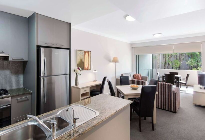 침실 2개 아파트, Oaks Brisbane Mews Suites