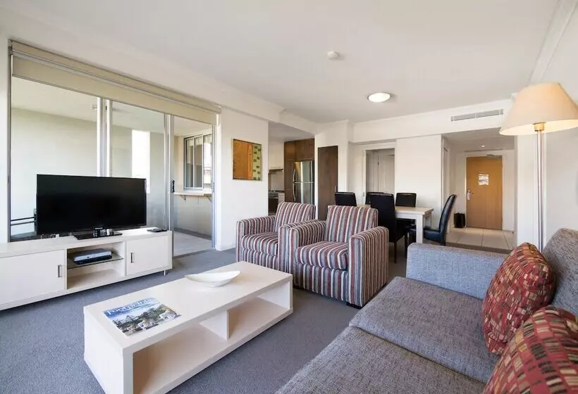 ２ベッドルームのエクゼクティブアパートメント, Oaks Brisbane Mews Suites
