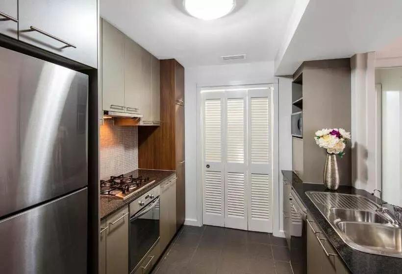 ２ベッドルームのエクゼクティブアパートメント, Oaks Brisbane Mews Suites