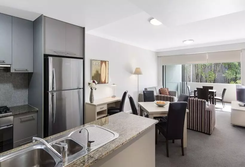 １ベッドルームアパートメント, Oaks Brisbane Mews Suites