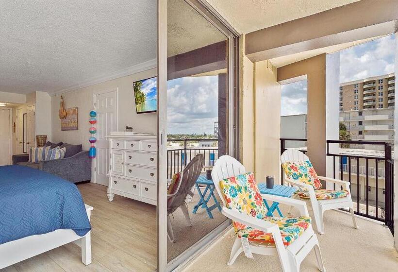 إستوديو قياسى, Aloha Hibiscus Room,sunset Views   Hawaiian Inn Beach Resort