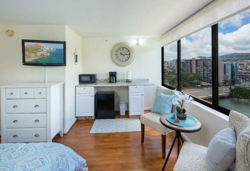 סטודיו סטנדרט עם נוף, Modern Waikiki Sleek Studio