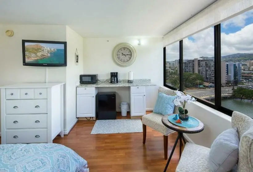 Standard-studio Näköala, Modern Waikiki Sleek Studio