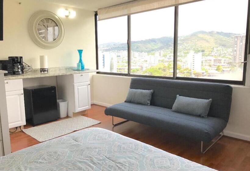 סטודיו סטנדרט עם נוף, Modern Waikiki Sleek Studio