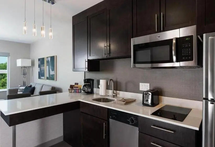 キングサイドベッドのスタンダードワンルーム, Residence Inn By Marriott Detroit Sterling Heights