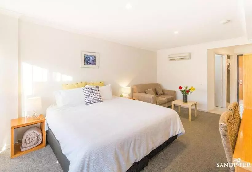 キングサイズベッドのスタンダードルーム, Sandpiper Motel Apollo Bay
