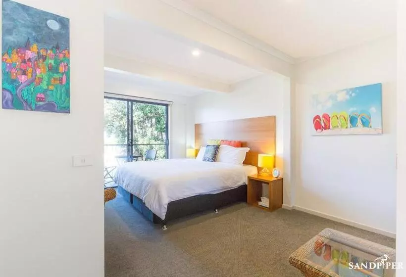 キングサイズベッドのスタンダードルーム, Sandpiper Motel Apollo Bay
