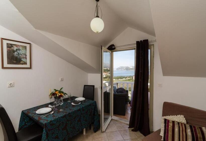 발코니가 있는 바다전망 스탠다드 스튜디오, Apartments Bell Memories