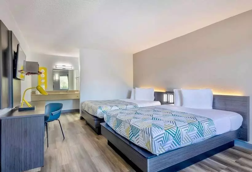 2ダブルベッドのスタンダードルーム, Motel 6 Hammond, In Chicago Area