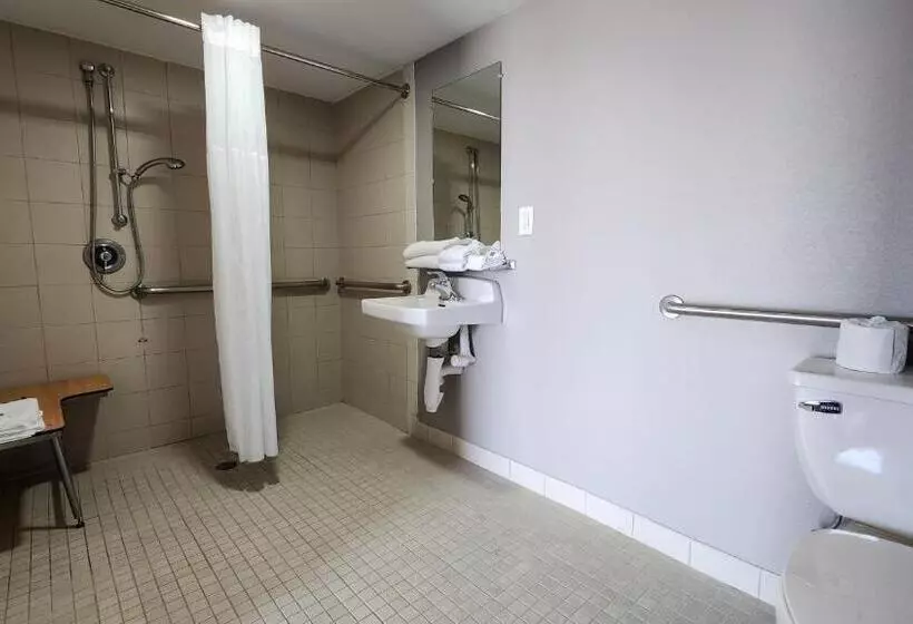 身障者適用キングサイズベッドルーム, Motel 6webster, Tx  Houston  Nasa Lake