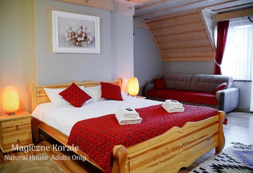 اتاق استاندارد چهارنفره با بالکن, Magiczne Korale   Kameralne Miejsce Na Odpoczynek Dla Dorosłych   Adult Only
