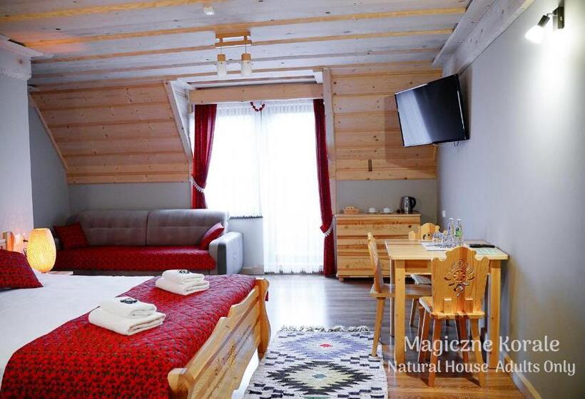 اتاق استاندارد چهارنفره با بالکن, Magiczne Korale   Kameralne Miejsce Na Odpoczynek Dla Dorosłych   Adult Only