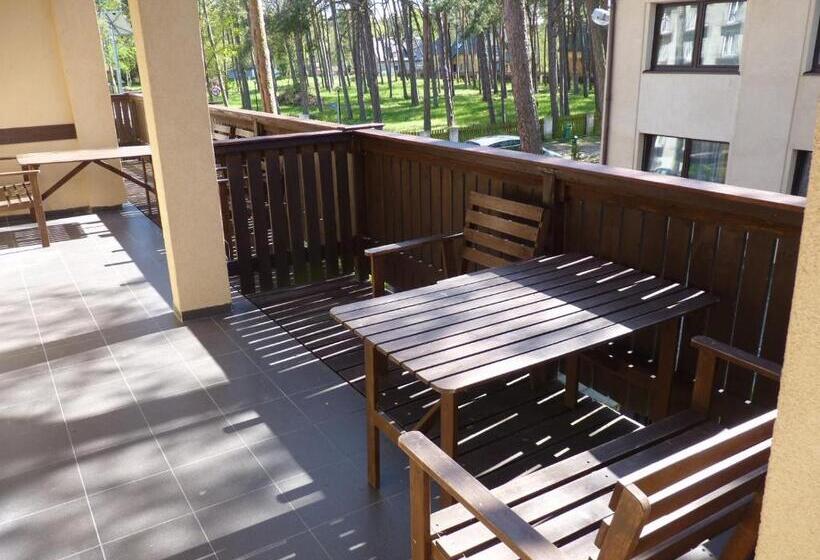 דירת חדר עם טרסה, Ośrodek Wypoczynkowy W Sosnowym Lesie