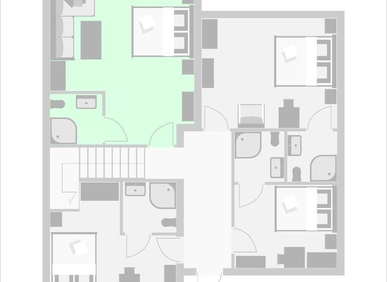 スタンダード4人部屋, Dom Wakacyjny Odsapka