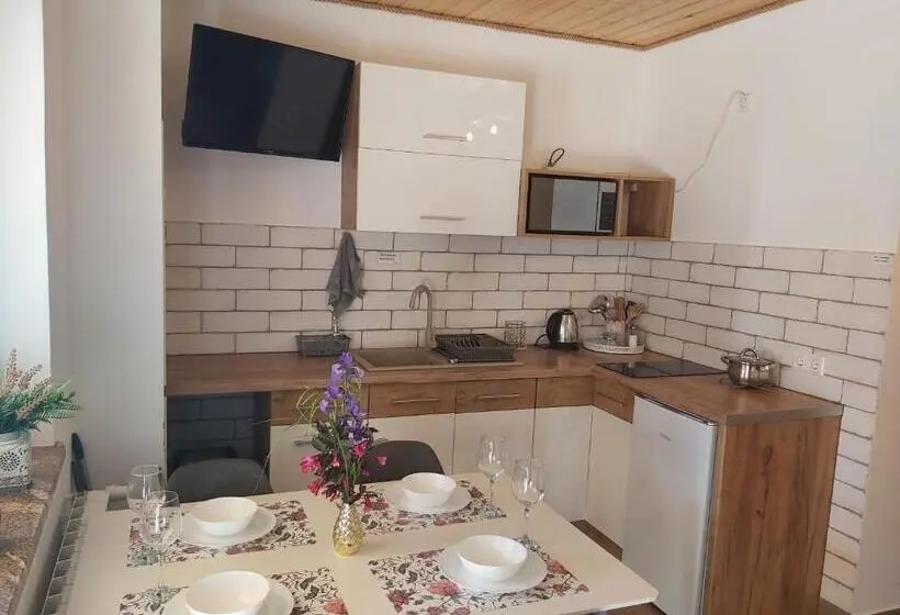 テラス付き１ベッドルームアパートメント, Leśny Dwór Bieszczady   Sauna I Gorąca Balia