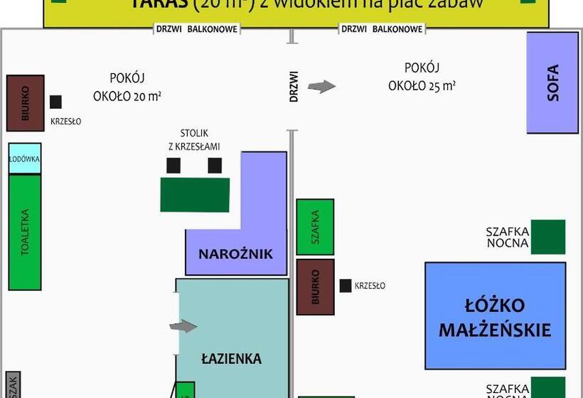 آپارتمان لوکس 1 خوابه, Arena Slonca