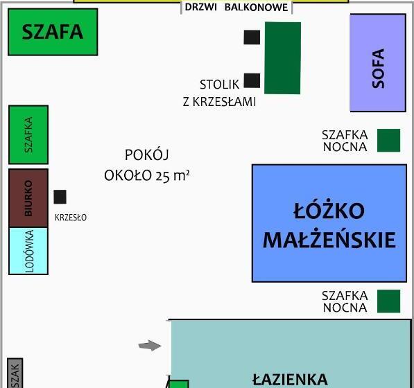 اتاق لوکس با بالکن, Arena Slonca