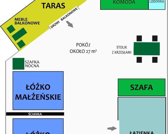 Standard Triple Room with Terrace, Arena Slonca