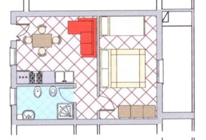 １ベッドルームアパートメント, Residence La Pigna