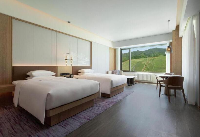 带2个双人床的标准工作室, Courtyard By Marriott Chongli