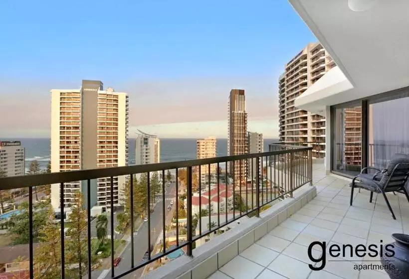 آپارتمان 2 خوابه با چشم‌انداز دریا, Genesis Apartments By Gold Coast Premium