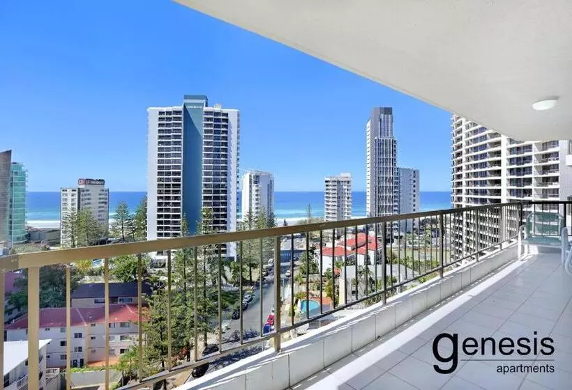 آپارتمان 3 خوابه با چشم‌انداز دریا, Genesis Apartments By Gold Coast Premium
