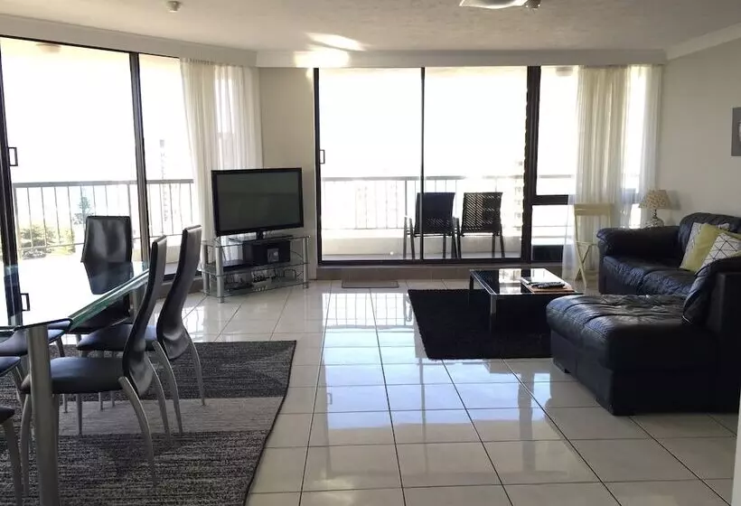آپارتمان 3 خوابه با چشم‌انداز دریا, Genesis Apartments By Gold Coast Premium