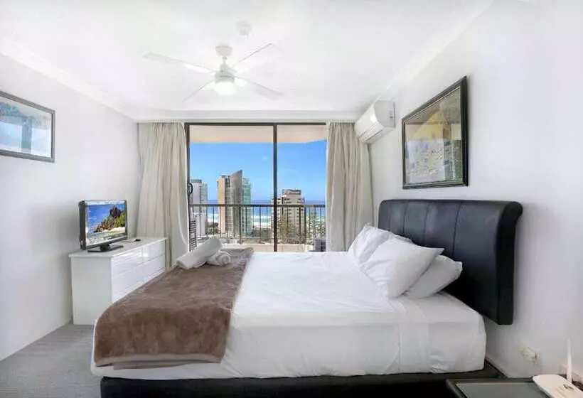 آپارتمان 3 خوابه با چشم‌انداز دریا, Genesis Apartments By Gold Coast Premium