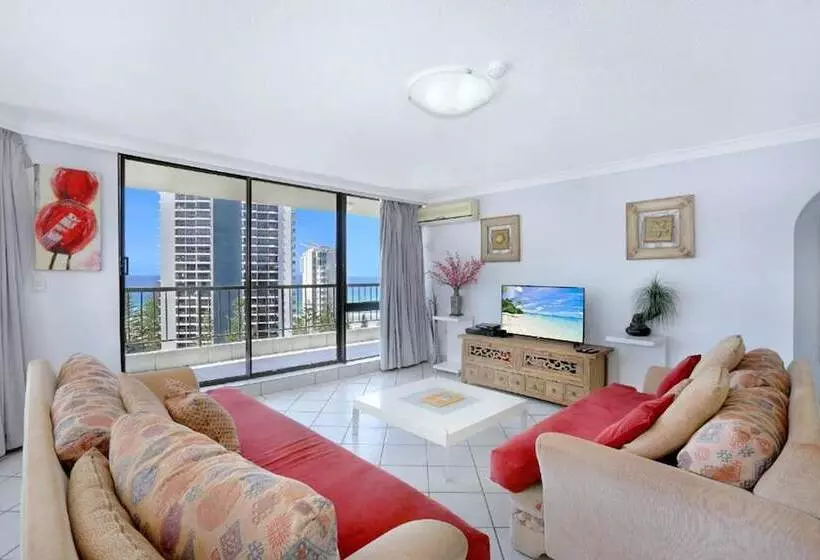 آپارتمان 3 خوابه با چشم‌انداز دریا, Genesis Apartments By Gold Coast Premium