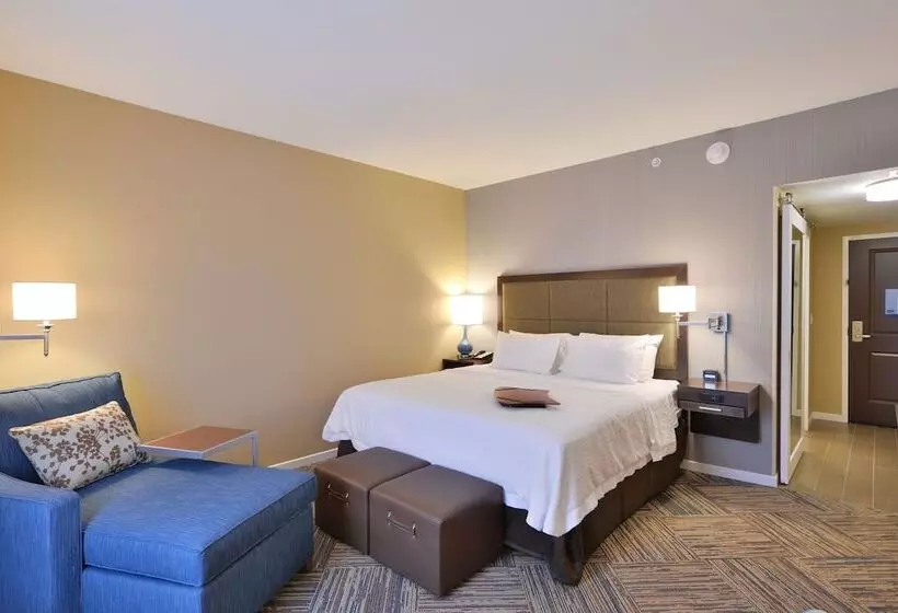 キングサイズベッドのスタンダードルーム, Hampton Inn & Suites Chippewa Falls