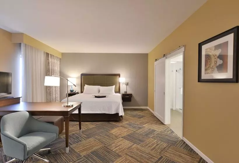 キングサイズベッドのスタンダードルーム, Hampton Inn & Suites Chippewa Falls