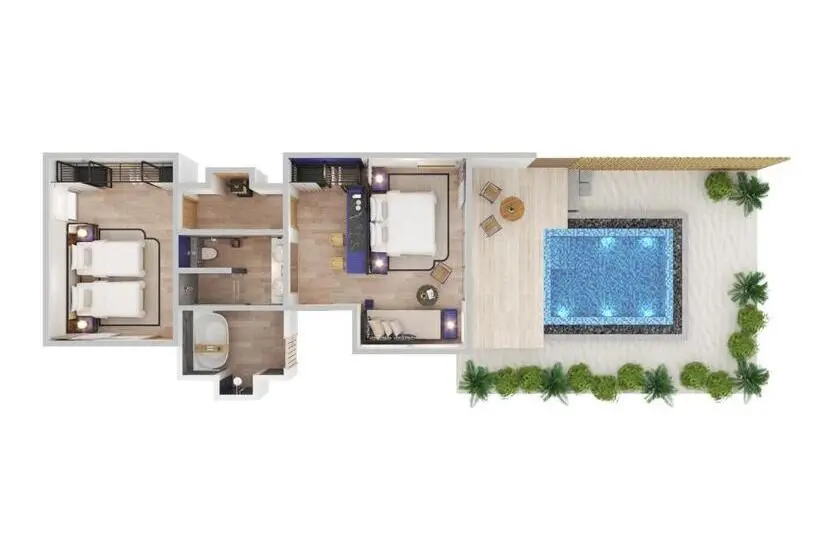 ویلای 2 خوابه, Avani Plus Fares Maldives Resort