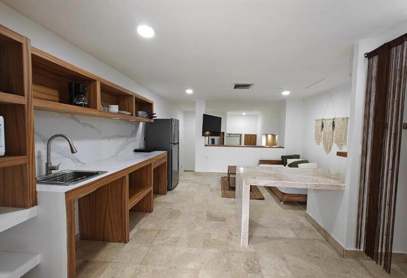 带花园景观的标准工作室, Plaza Huatulco Bungalows