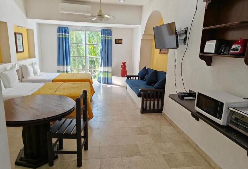 带1个卧室带泳池的公寓, Plaza Huatulco Bungalows