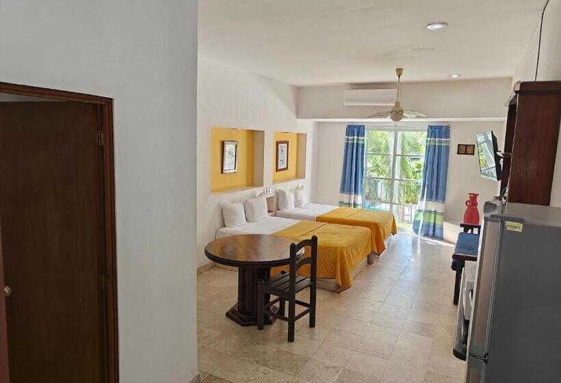 带1个卧室带泳池的公寓, Plaza Huatulco Bungalows