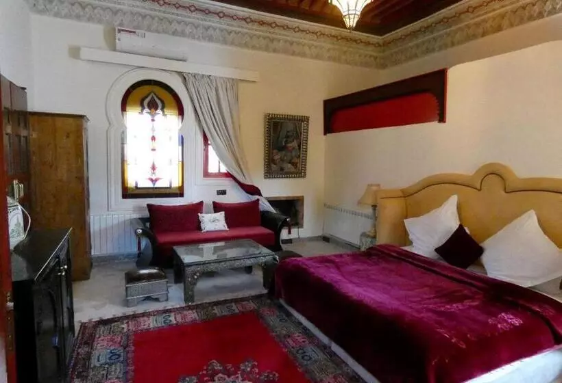 اتاق استاندارد چهارنفره با چشم‌انداز باغ, Riad Cle De Sol