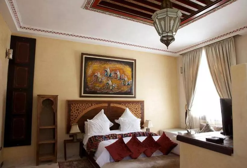 اتاق استاندارد چهارنفره با چشم‌انداز باغ, Riad Cle De Sol