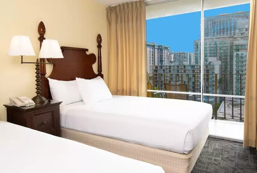 ２ダブルベッドのスタンダードルーム, Ohia Waikiki Studio Suites