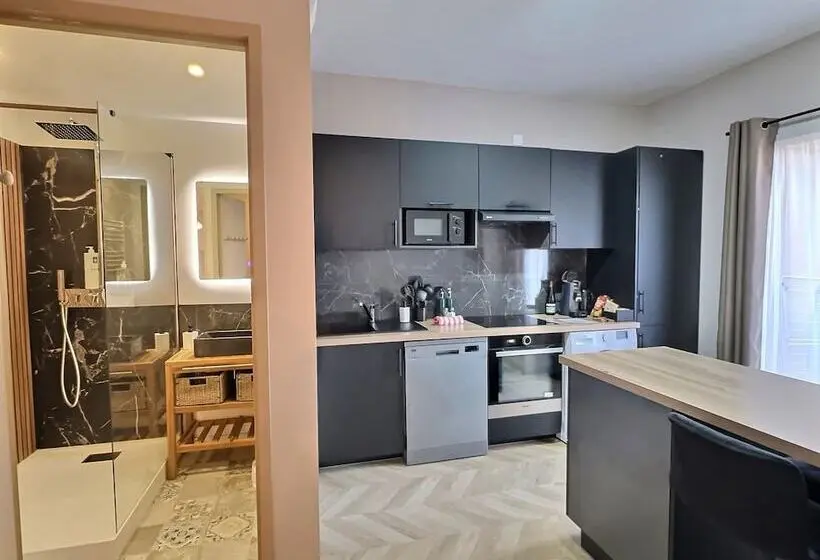 １ベッドルームのスーペリアアパートメント, Appart Hotel Spa Perpignan