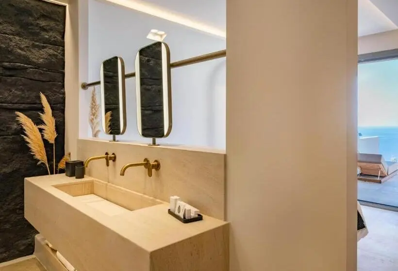 سوییت جونیور با چشم‌انداز دریا, Santo Mine Oia Suites