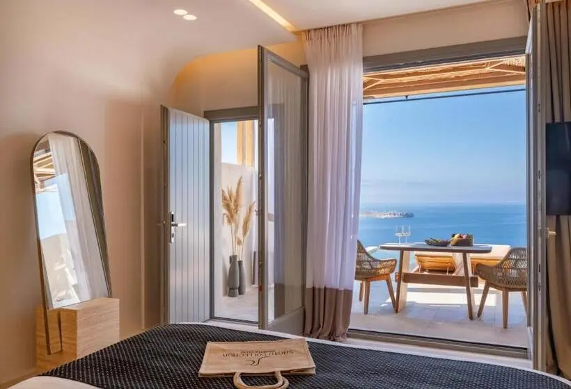 سوییت جونیور با چشم‌انداز دریا, Santo Mine Oia Suites