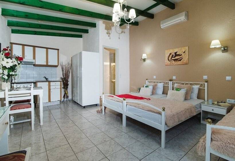 带泳池的标准三人间, Oasis Studios