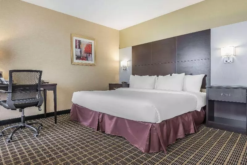 キングサイズベッドのスタンダードルーム, Doubletree By Hilton Edmonton Downtown