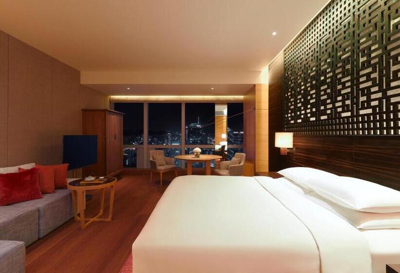 اتاق استاندارد با تخت دوبل و چشم‌انداز پارک, Park Hyatt Guangzhou