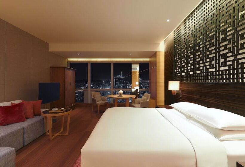 Номер Стандарт Двуспальная Кровать Вид на Парк, Park Hyatt Guangzhou
